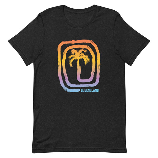 Cool Queensland Australia Beach Palm Tree Vacation Souvenir Unisex T-Shirt