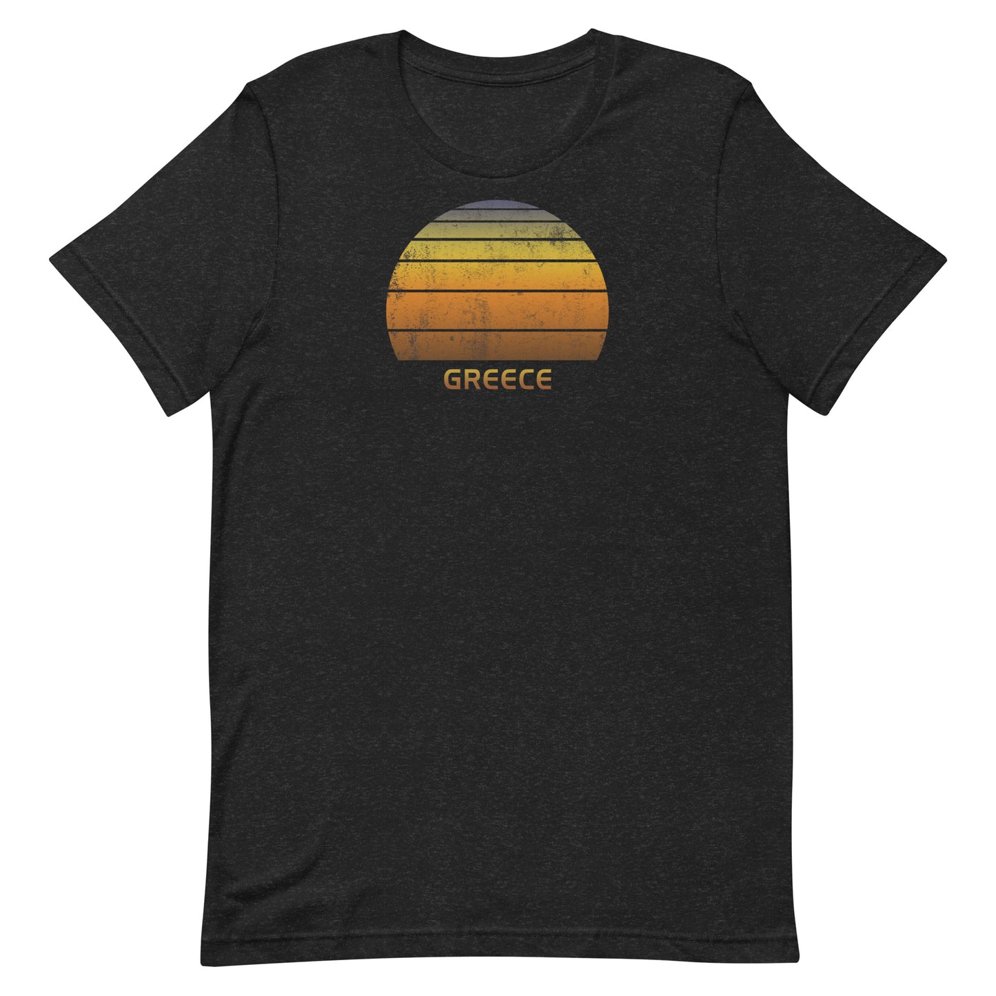 Retro Greece Vintage Sunset Vacation Souvenir Unisex T-Shirt