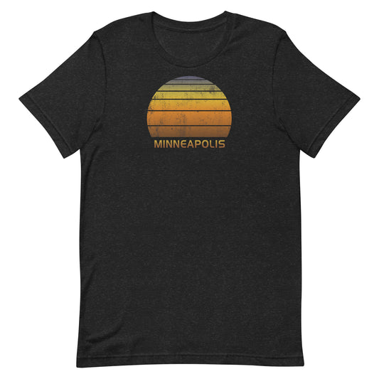 Retro Minneapolis Vintage Sunset Vacation Souvenir Unisex T-Shirt