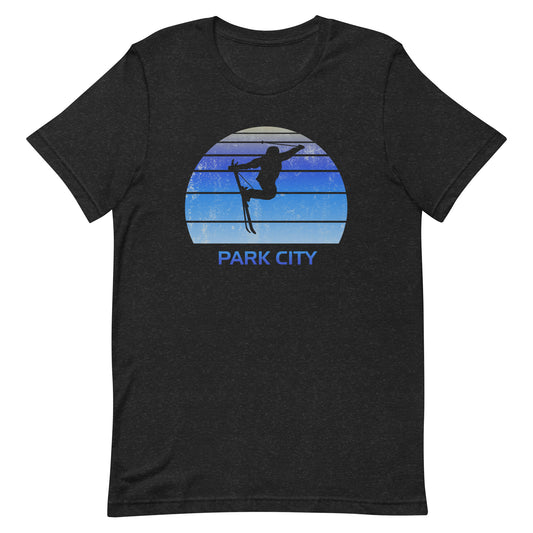 Retro Park City Utah Ski Fan Skier Skiing Vintage Cool Unisex T-Shirt