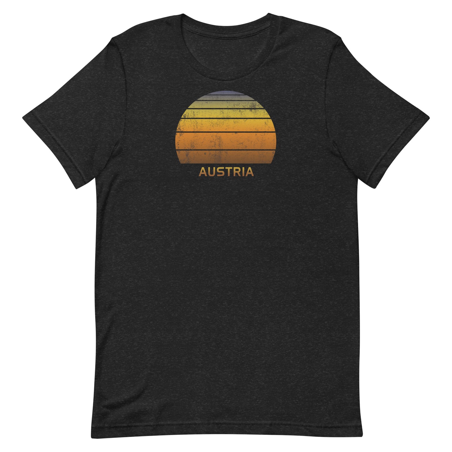 Retro Austria Vintage Sunset Vacation Souvenir Unisex T-Shirt