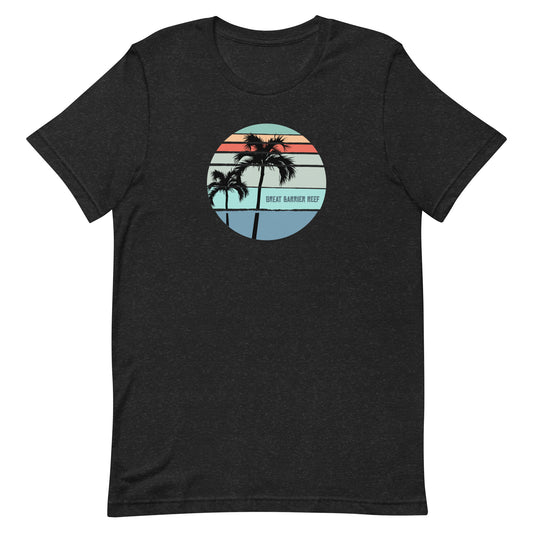 Cool Great Barrier Reef Australia Palm Tree Vacation Souvenir Unisex T-Shirt