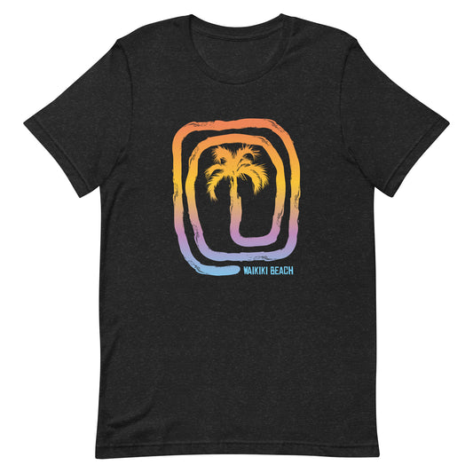 Waikiki Beach Oahu Hawaii Fan Vacation Souvenir Unisex T-Shirt