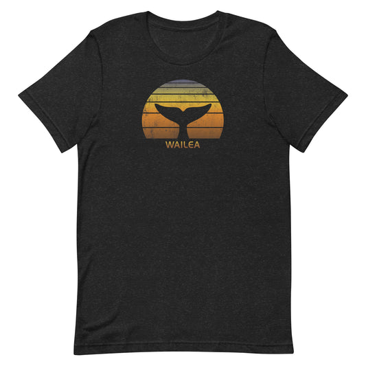 Wailea Maui Hawaii Whale Watching Fan Retro Sunset Unisex T-Shirt