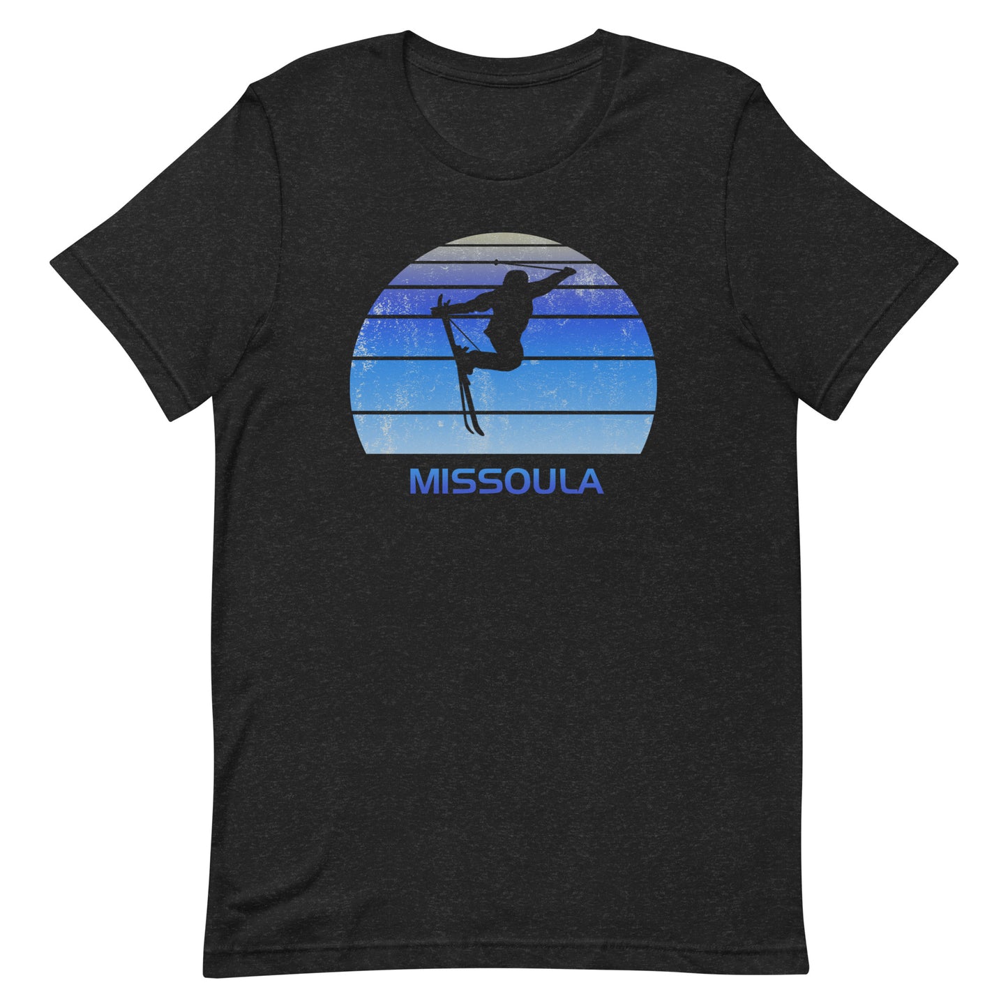 Retro Missoula Ski Fan Skier Gift Skiing Vintage Cool Unisex T-Shirt