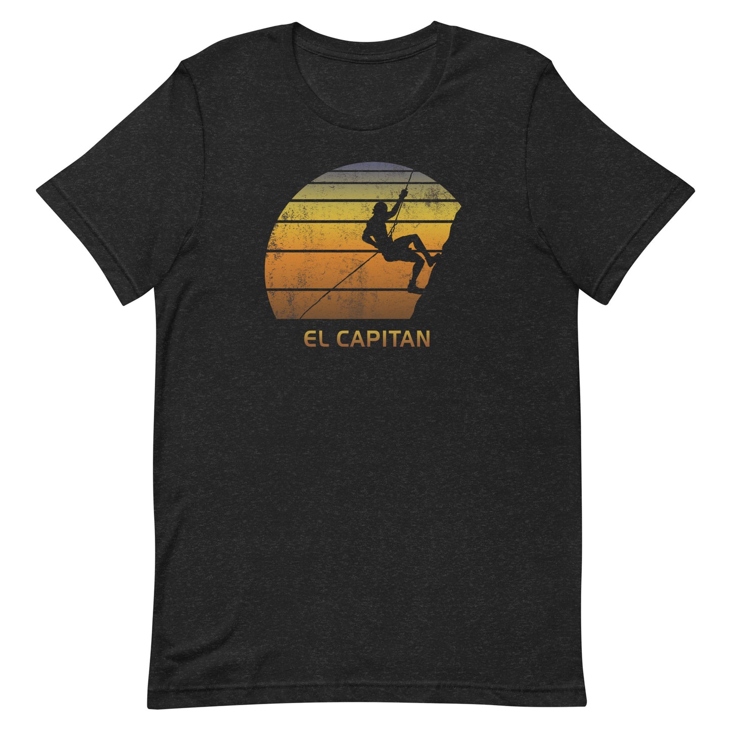 Retro El Capitan Yosemite California Rock Climbing Fan Bouldering Climber Unisex T-Shirt