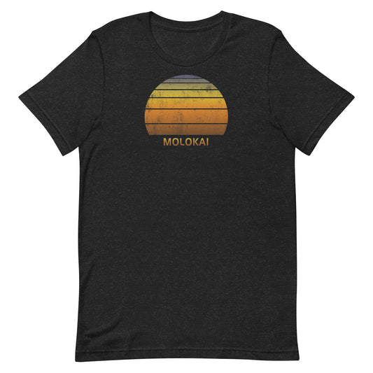 Retro Molokai Hawaii Vintage Sunset Vacation Souvenir Unisex T-Shirt