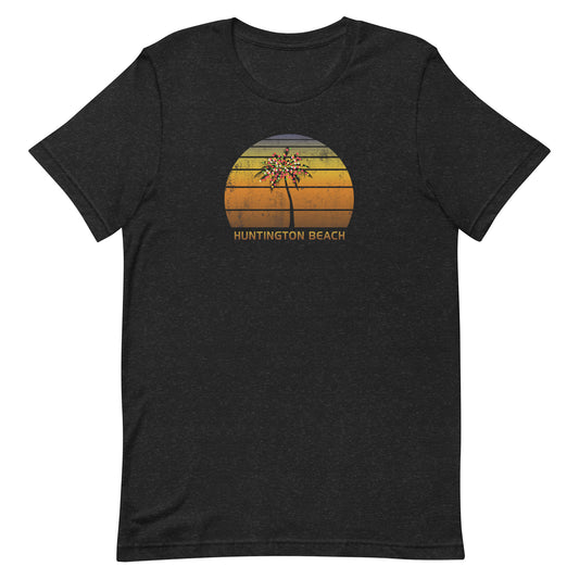 Retro Huntington Beach California Christmas Family Vacation Souvenir Unisex T-Shirt