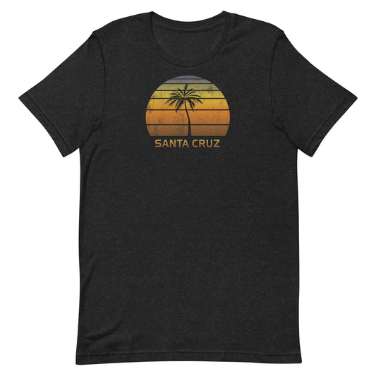 Retro Santa Cruz California Unisex T-Shirt Vintage Sunset Beach Vacation Souvenir