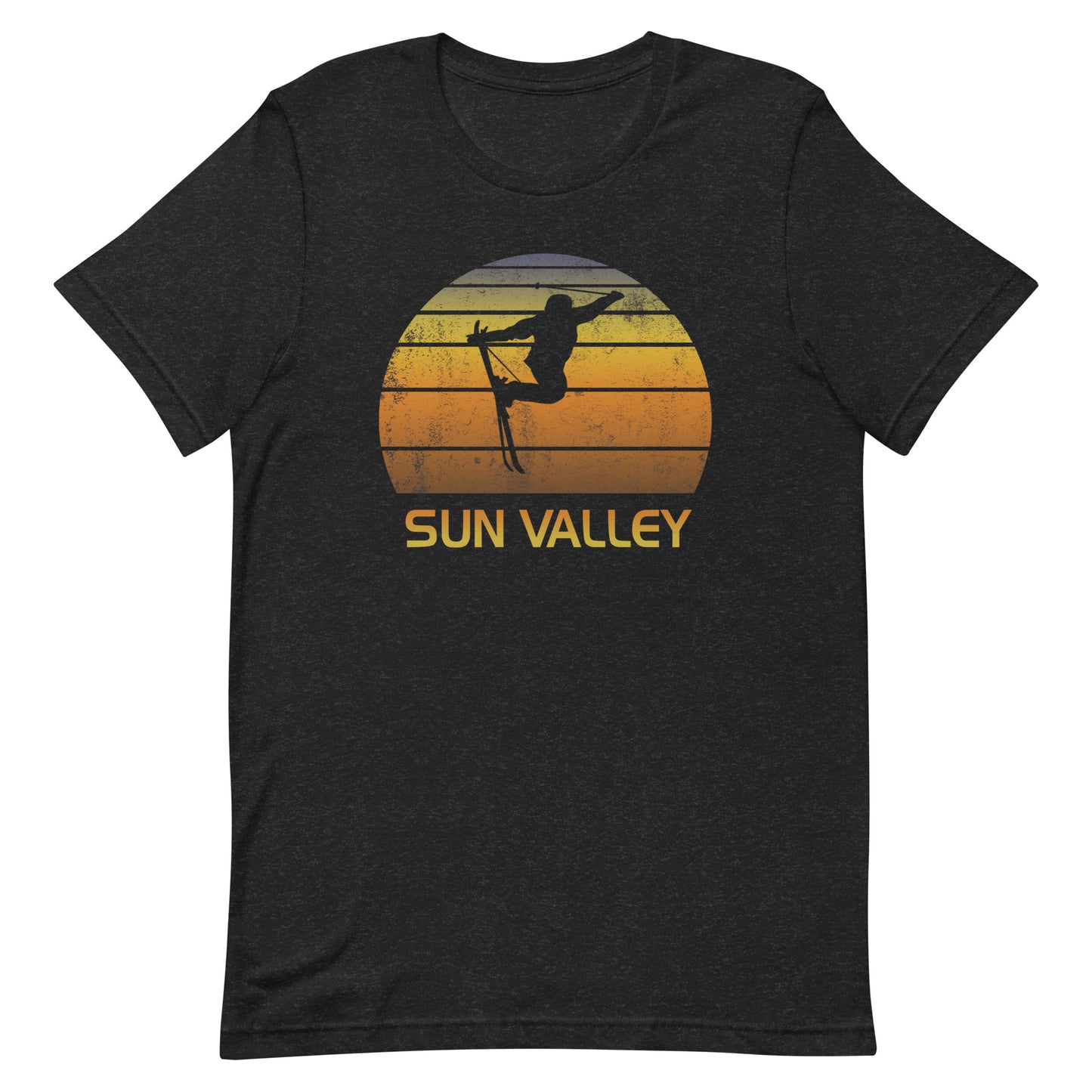 Retro Sun Valley Ski Fan Skier Gift Skiing Sunset Vintage Sunrise Unisex T-Shirt