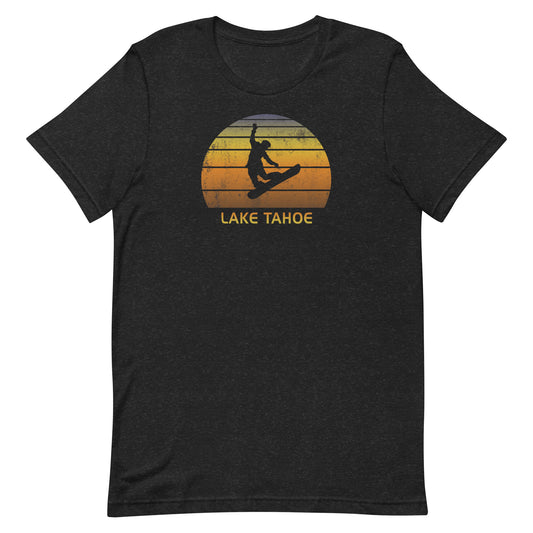 Retro Lake Tahoe California Snowboarding Fan Snowboarder Gift Unisex T-Shirt