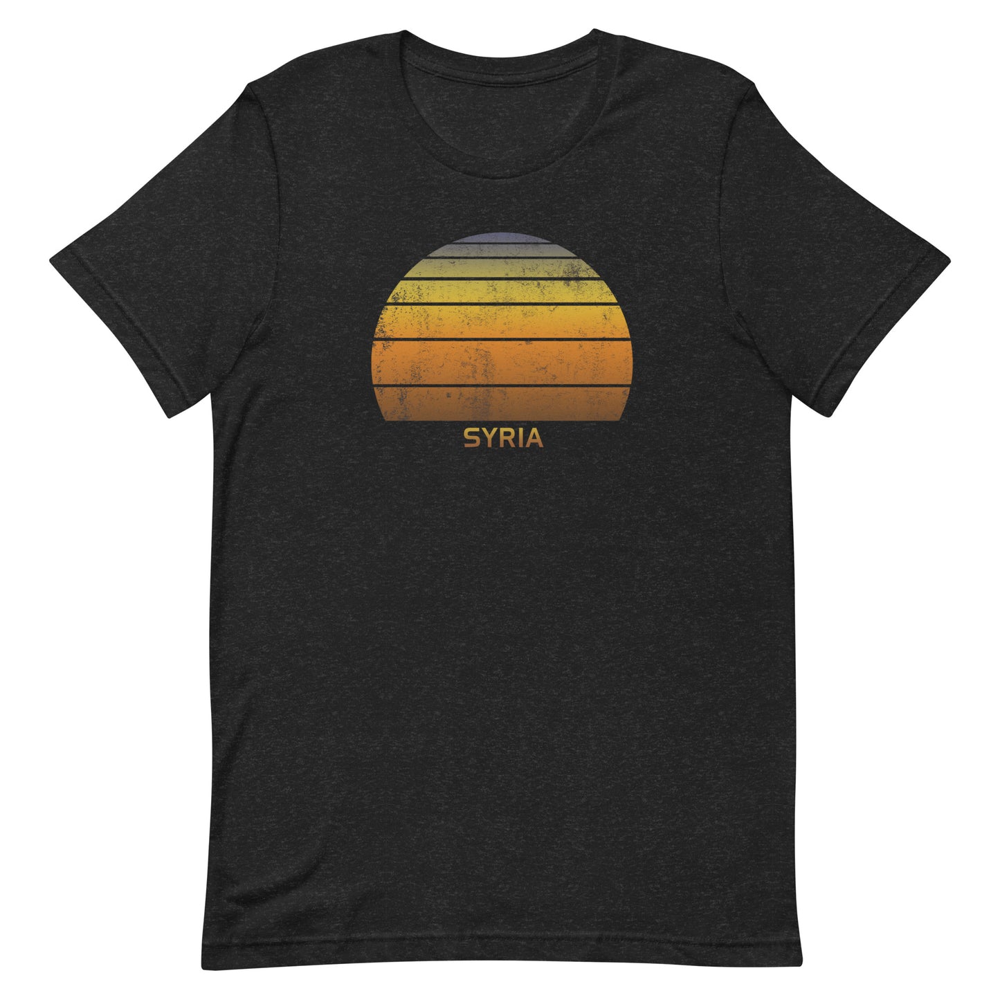 Retro Syria Sunset Vintage Native Vacation Souvenir Stylish Unisex T-Shirt