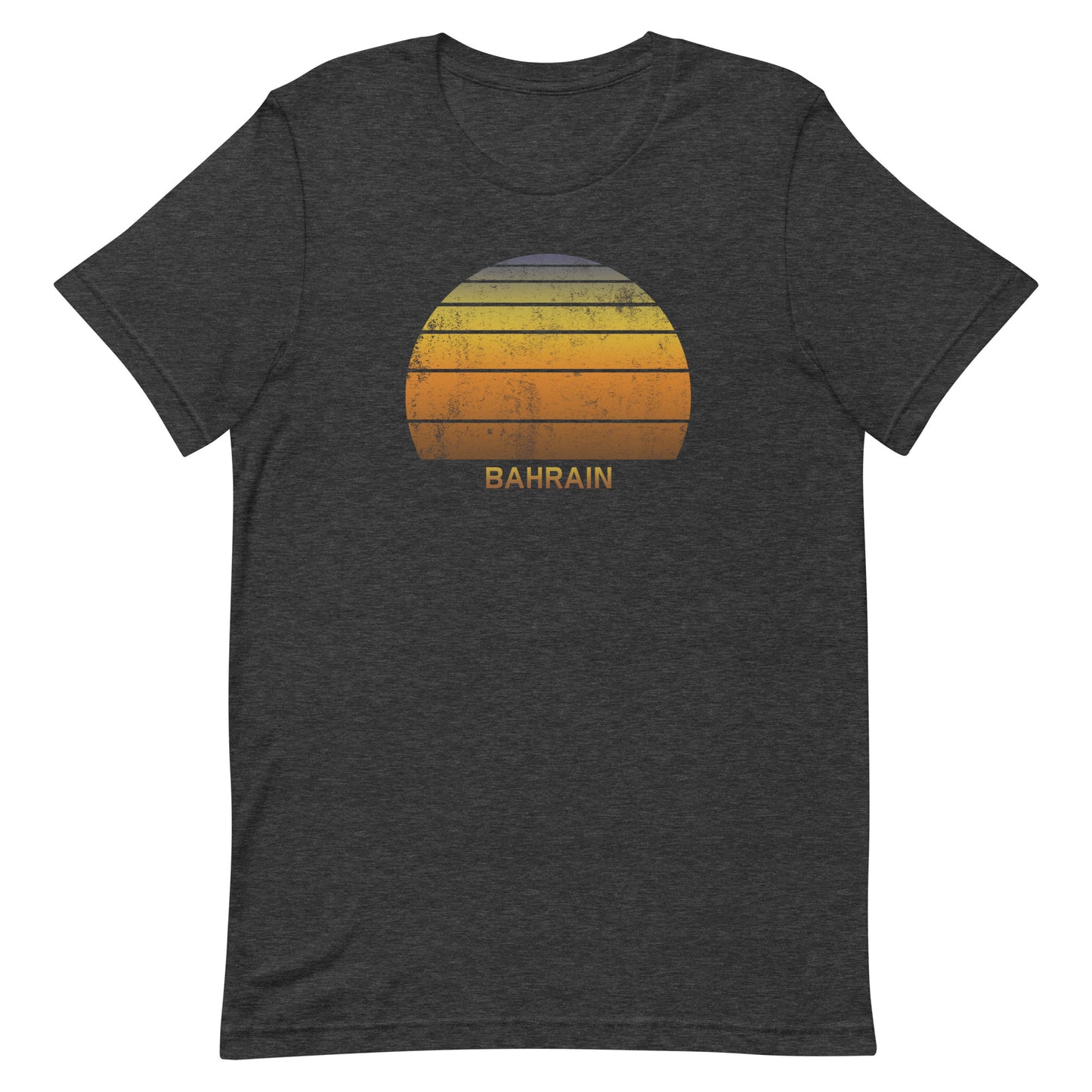 Retro Bahrain Sunset Native Vacation Souvenir Stylish Unisex T-Shirt