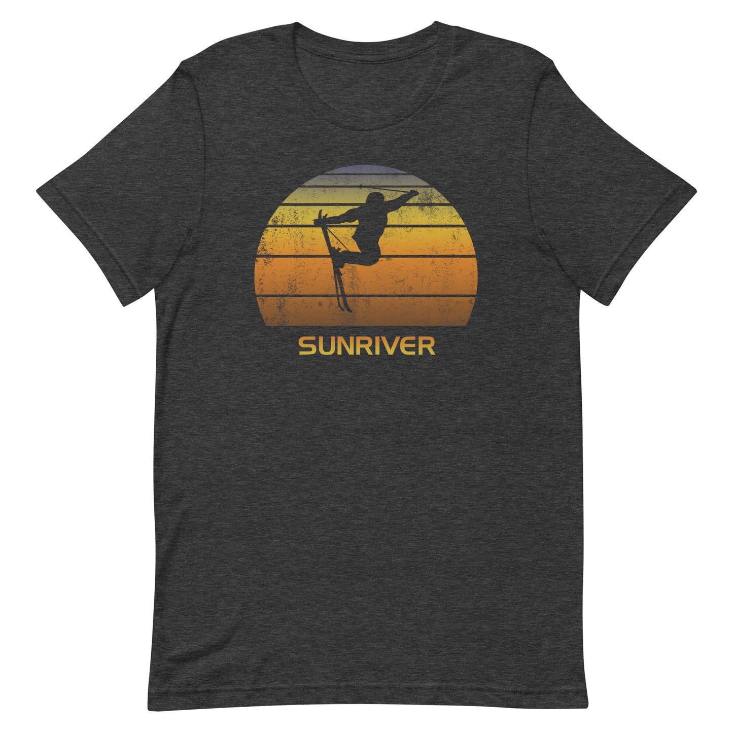 Retro Sunriver Oregon Ski Fan Skier Sunset Vintage Unisex T-Shirt