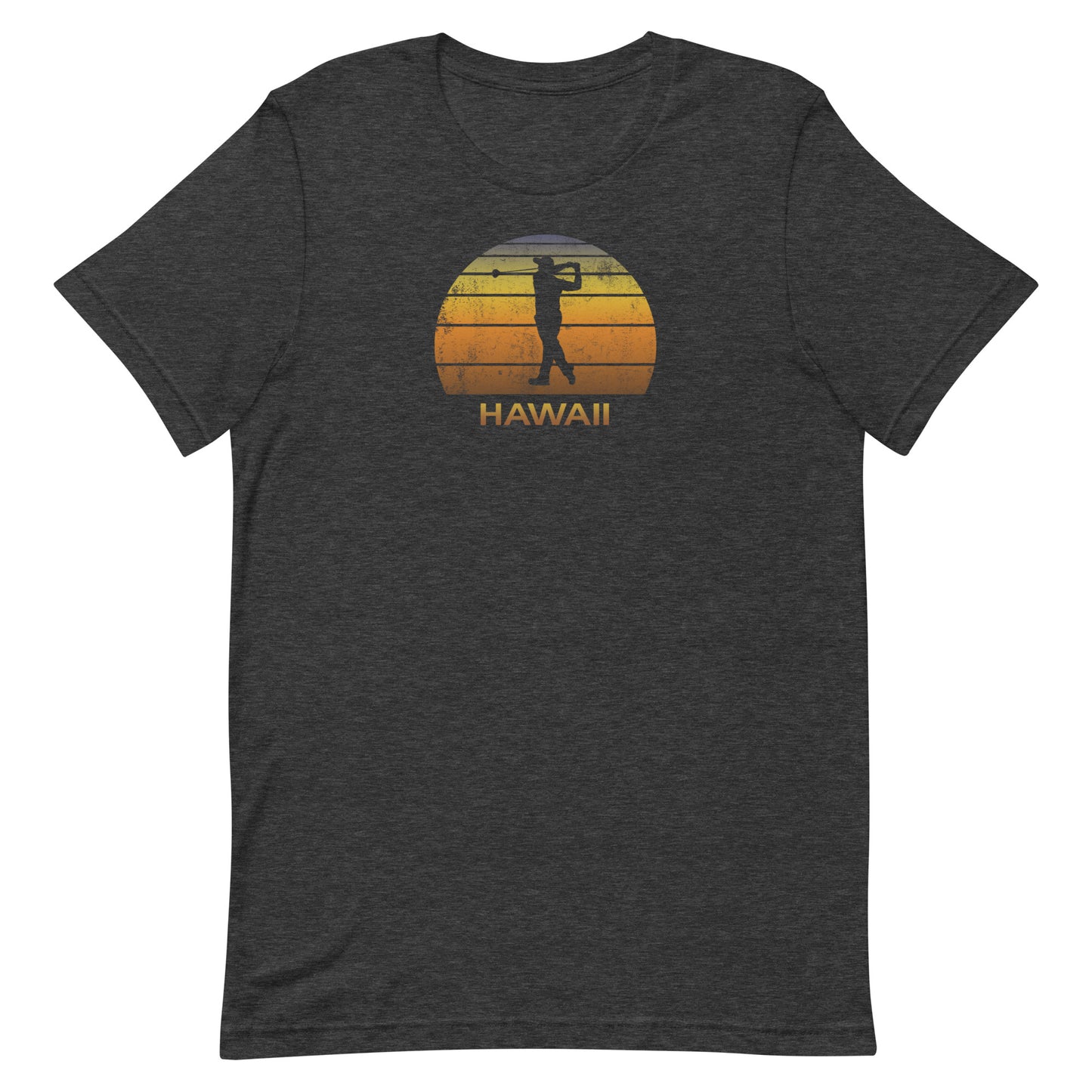 Cool Hawaii Golf Vintage Sunset Golfer Retro Hawaiian Golfing Unisex T-Shirt