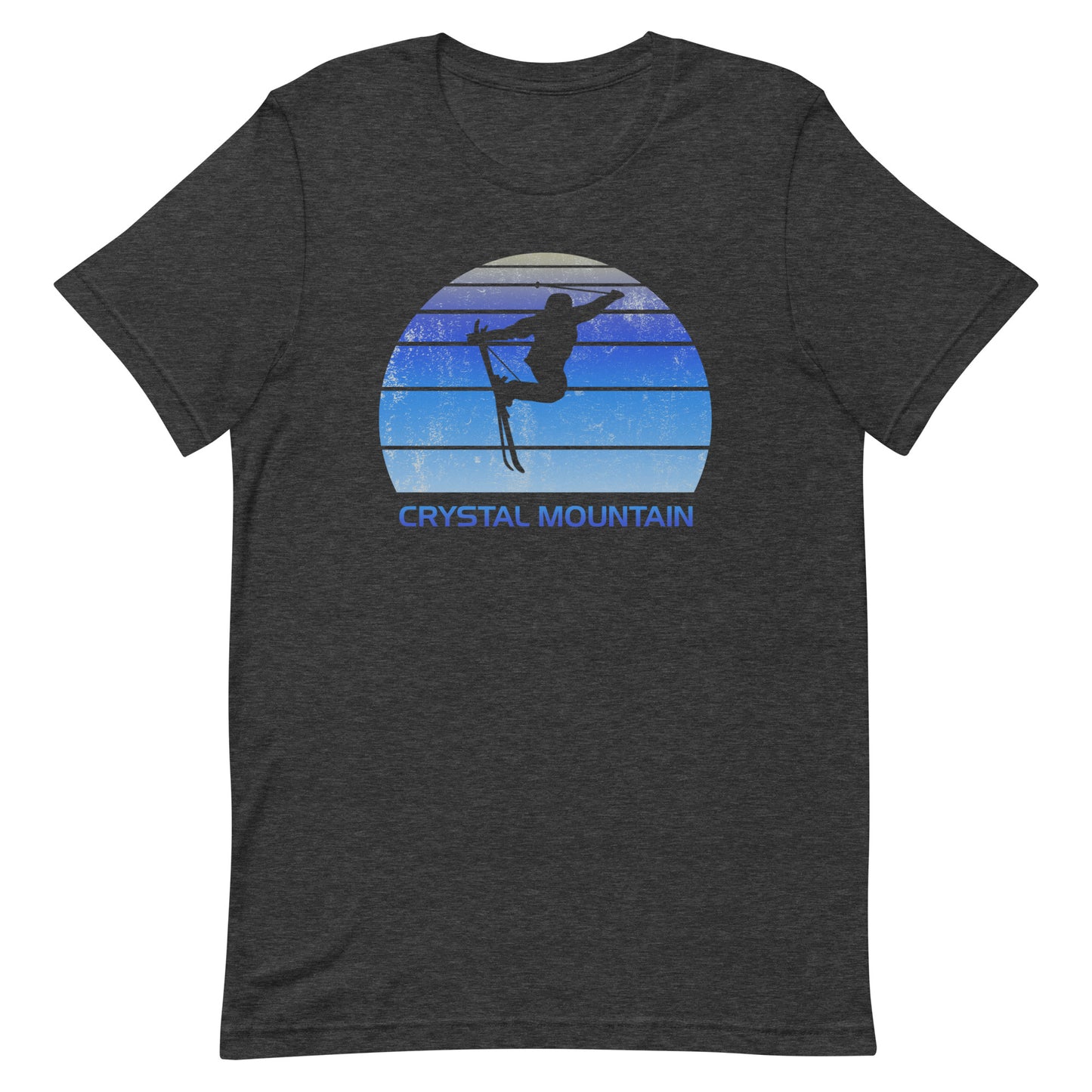 Retro Crystal Mountain Ski Fan Skier  Skiing Vintage Cool Unisex T-Shirt