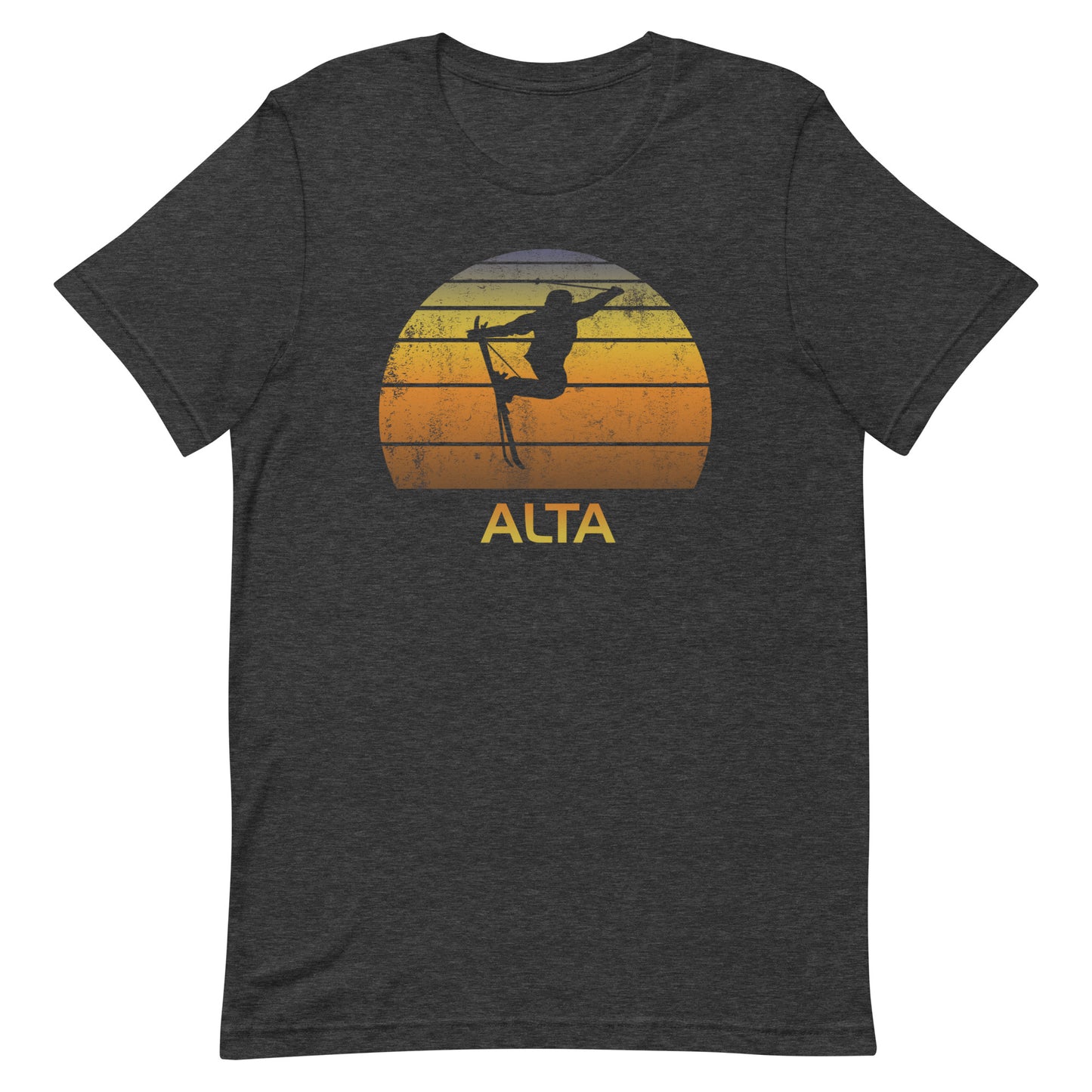 Retro Alta Ski Fan Skier Sunset Vintage Unisex T-Shirt