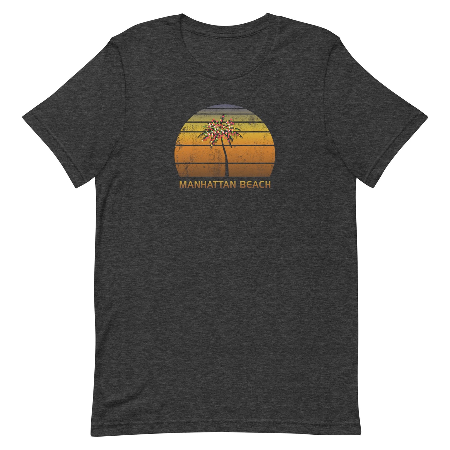 Retro Manhattan Beach California Christmas Family Vacation Souvenir Unisex T-Shirt