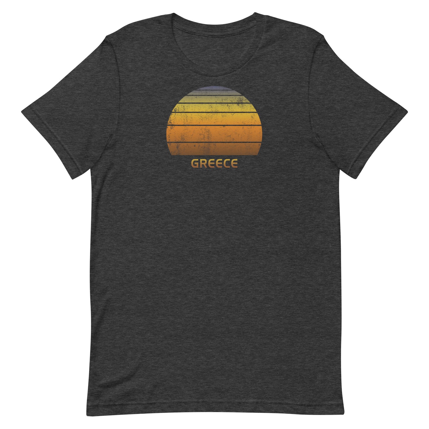 Retro Greece Vintage Sunset Vacation Souvenir Unisex T-Shirt