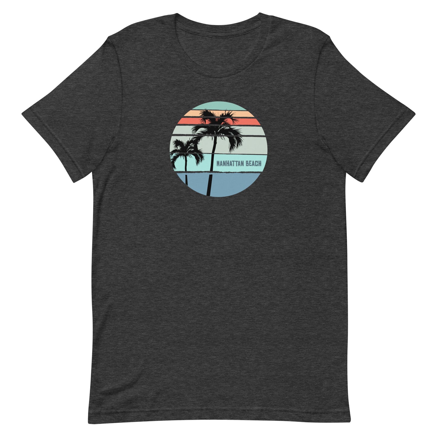 Cool Manhattan Beach California Palm Tree Vacation Souvenir Artistic Unisex T-Shirt