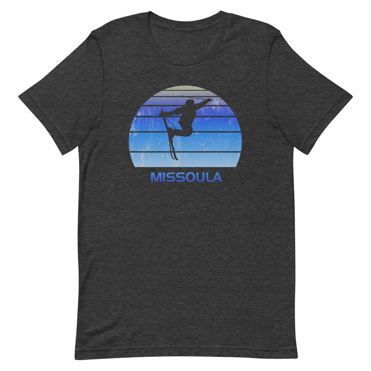 Retro Missoula Ski Fan Skier Gift Skiing Vintage Cool Unisex T-Shirt