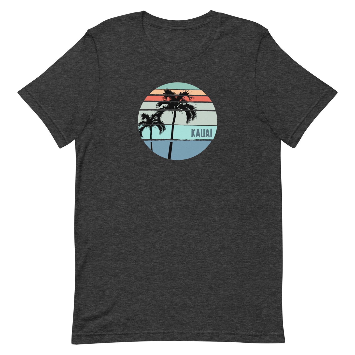 Cool Kauai Hawaii Palm Tree Vacation Souvenir Artistic Unisex T-Shirt