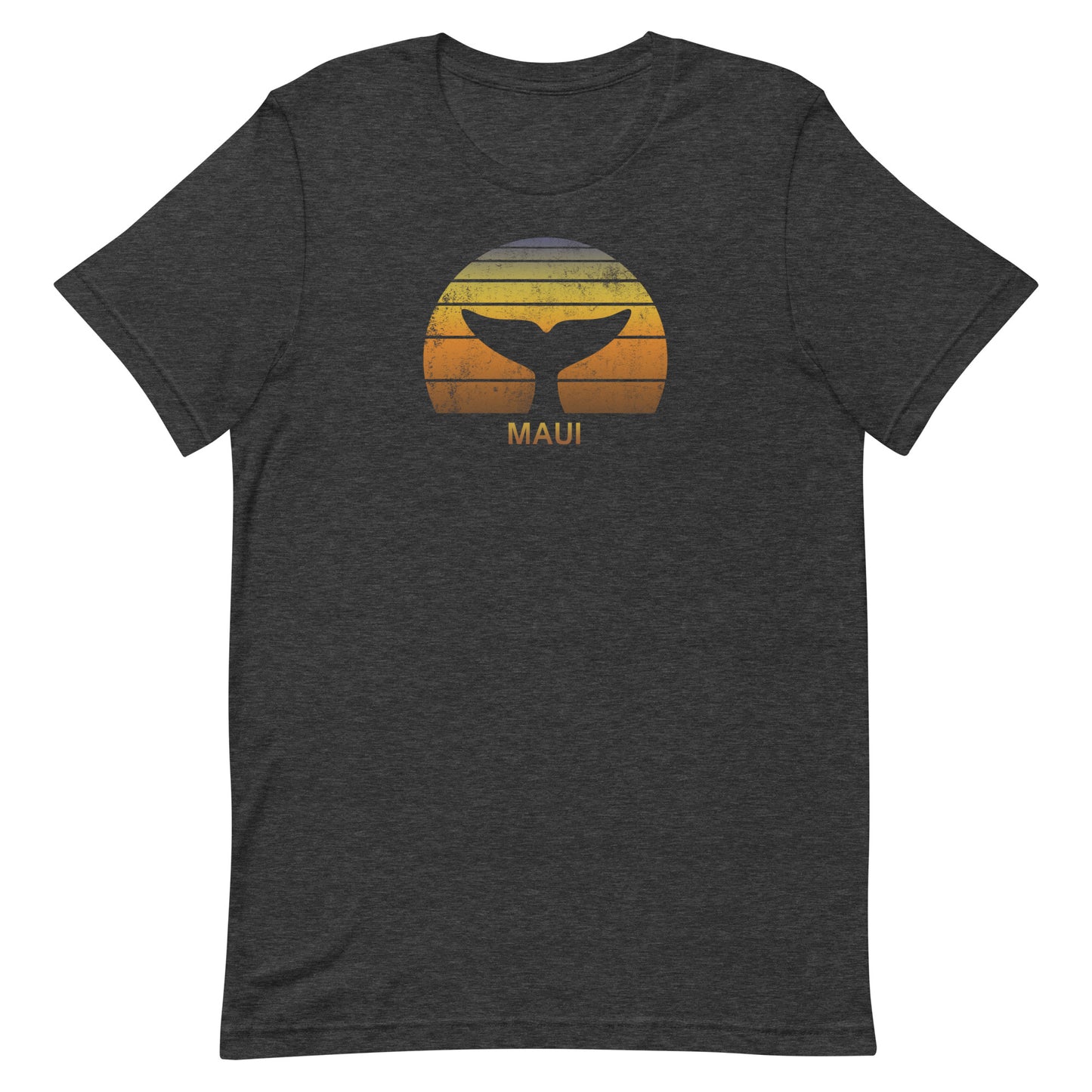 Maui Hawaii Whale Watching Fan Retro Sunset Unisex T-Shirt