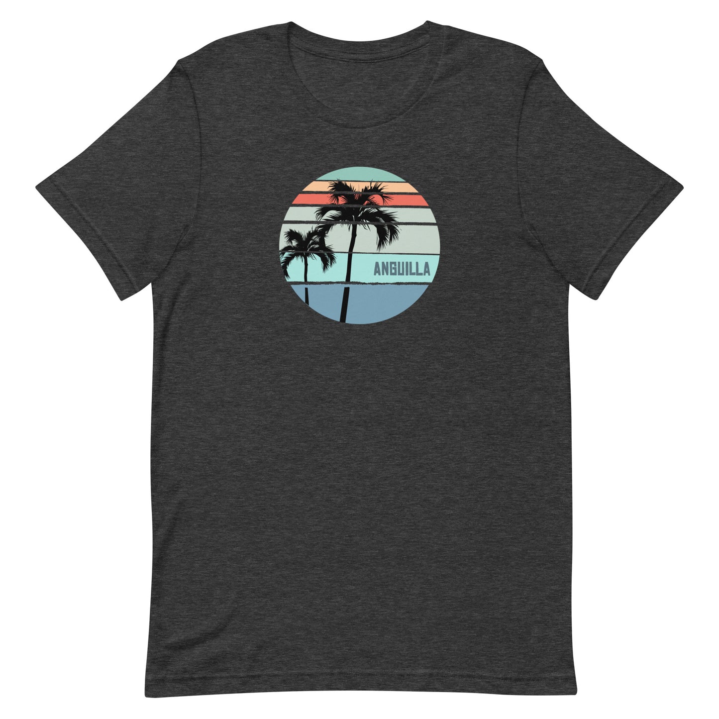 Cool Anguilla Palm Tree Vacation Souvenir Artistic Unisex T-Shirt