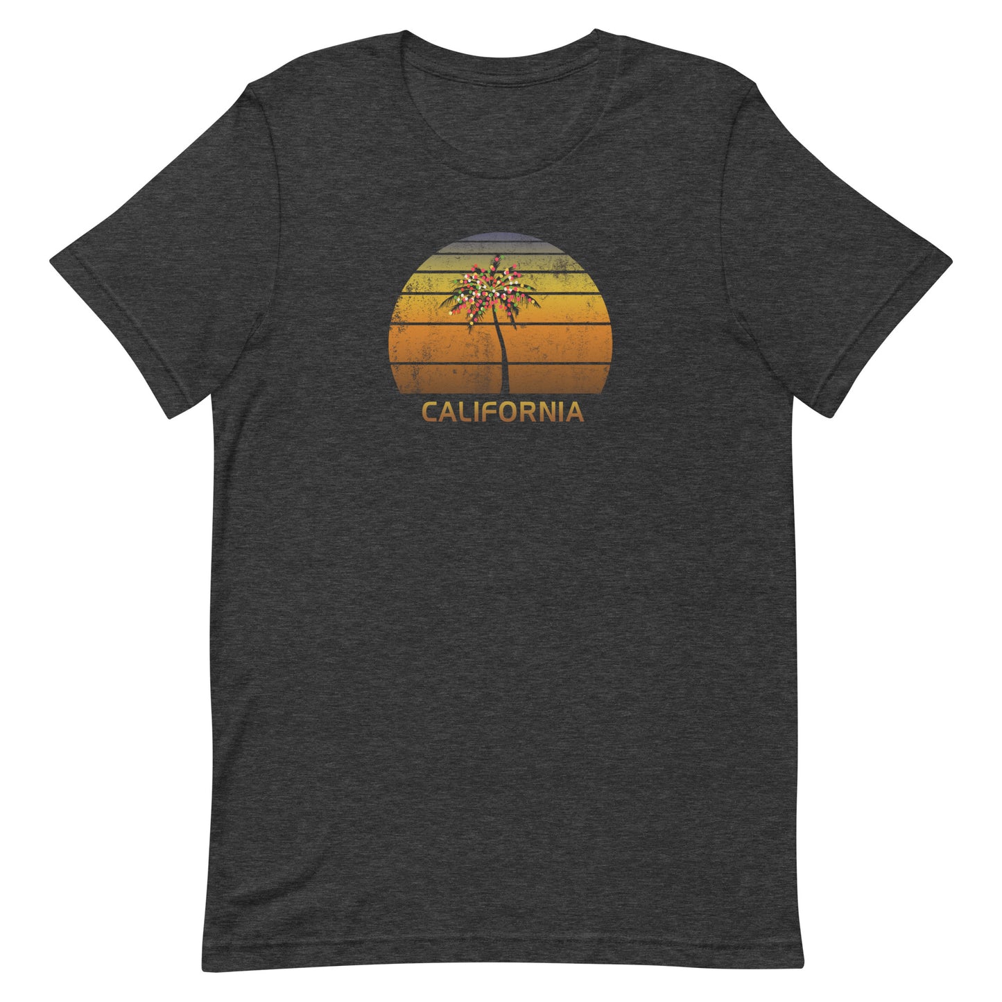 Retro California Unisex T-Shirt Christmas Family Vacation Souvenir Sunset