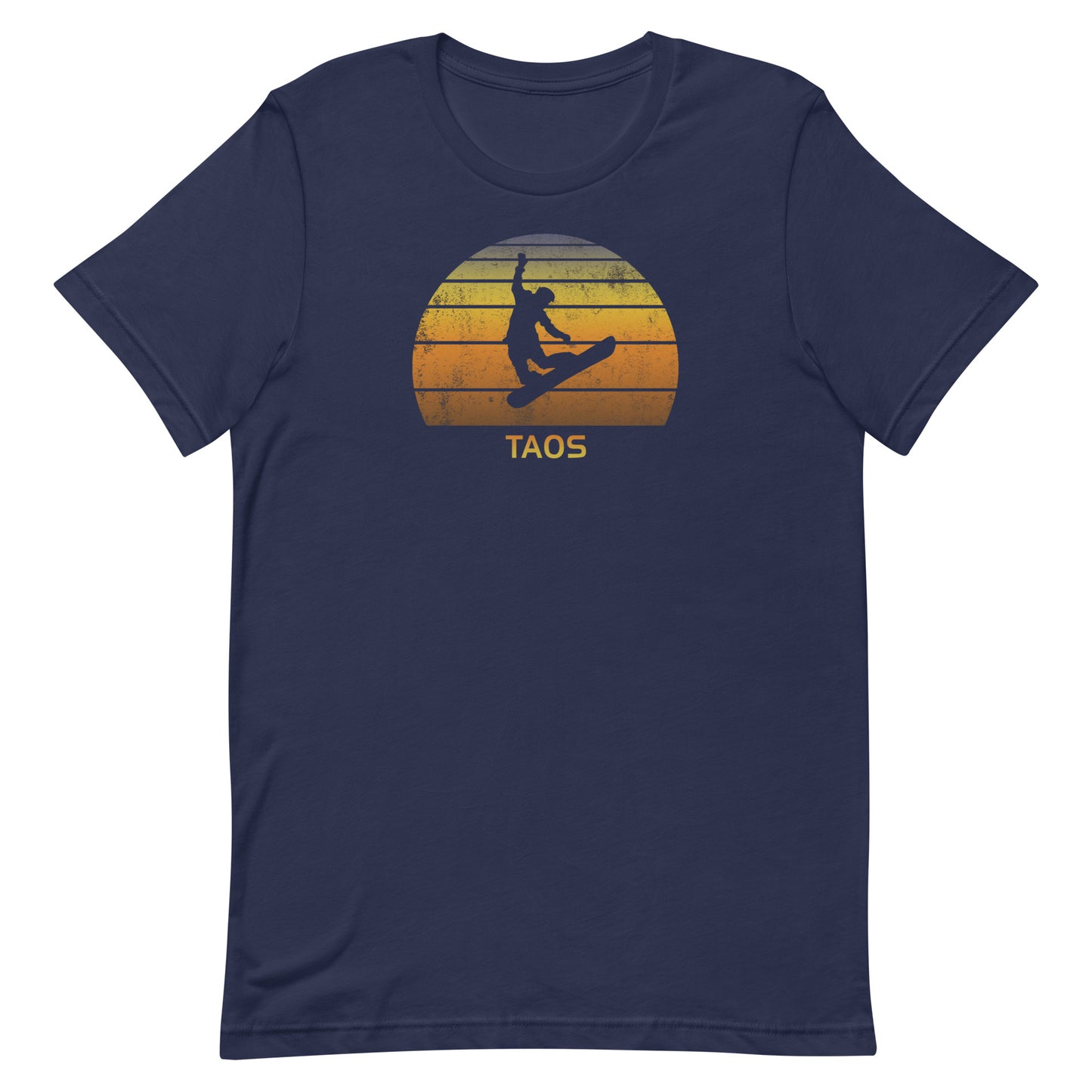 Retro Taos New Mexico Snowboarding Fan Ski Unisex t-shirt