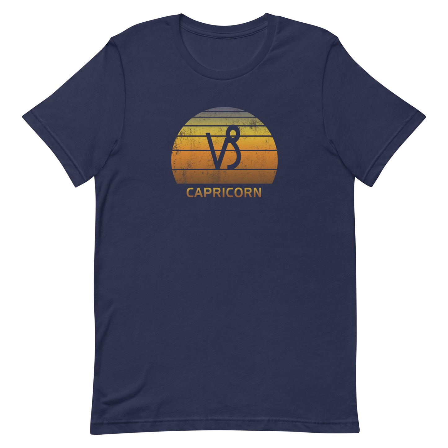 Capricorn Zodiac Sign Symbol Astrology Retro Birthday Gift Present Unisex T-Shirt