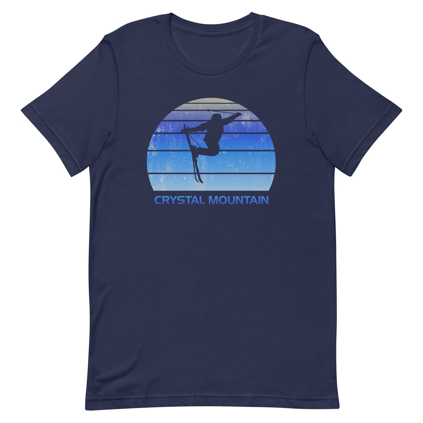 Retro Crystal Mountain Ski Fan Skier  Skiing Vintage Cool Unisex T-Shirt