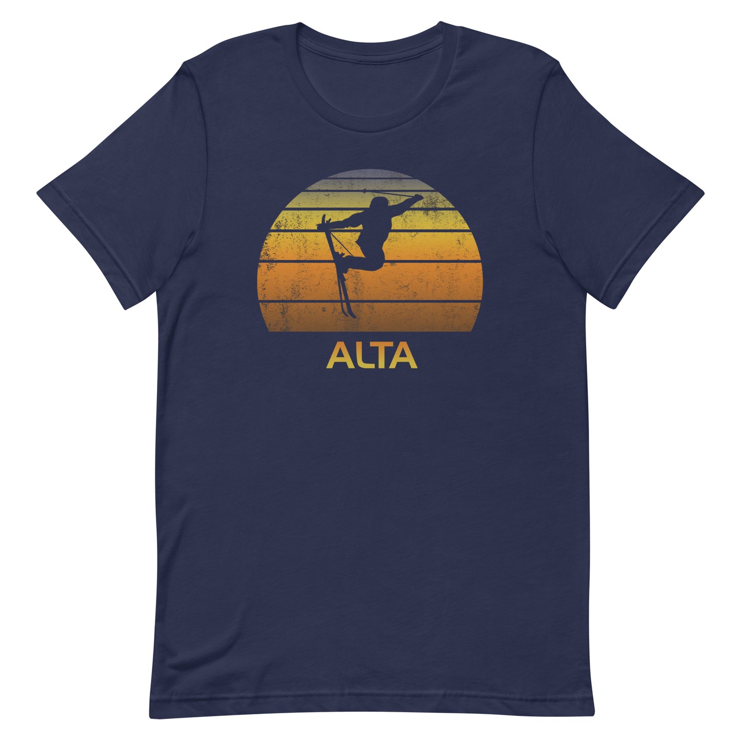 Retro Alta Ski Fan Skier Sunset Vintage Unisex T-Shirt