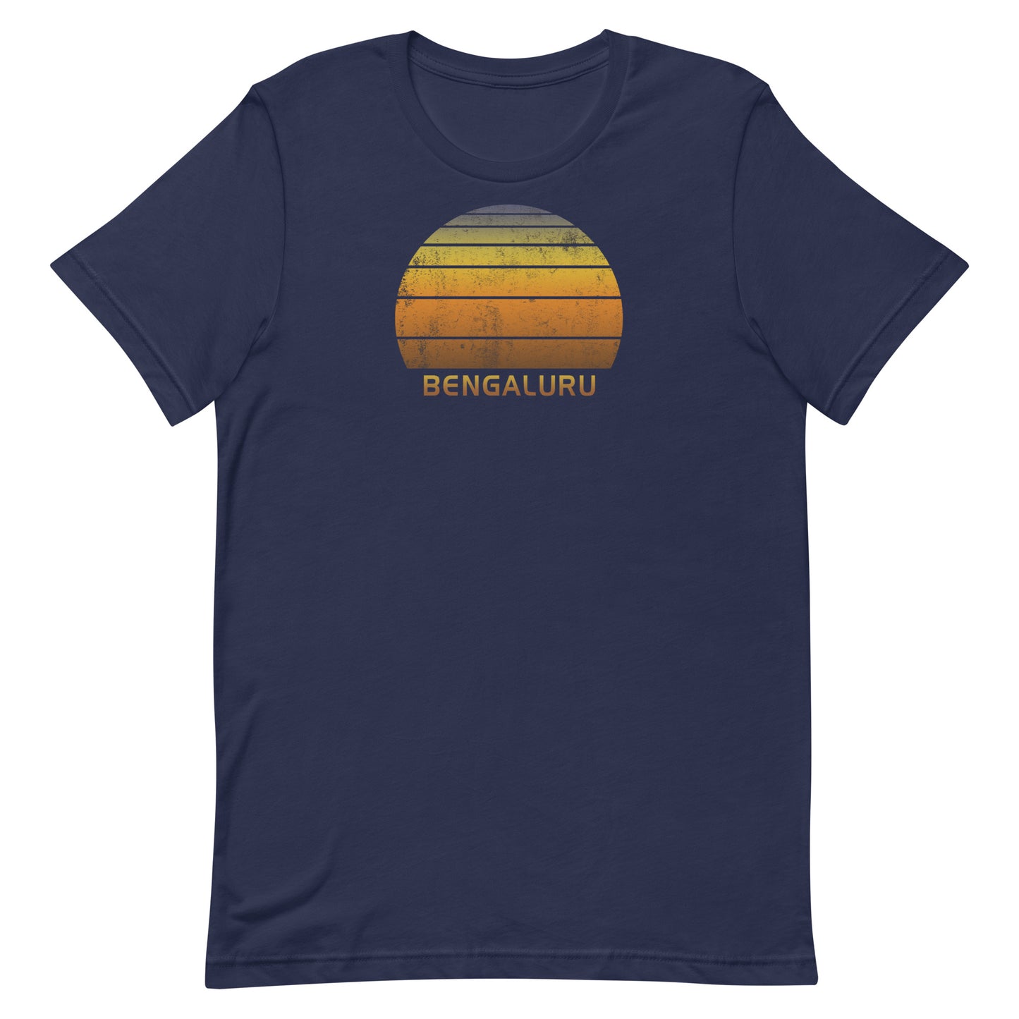 Retro Bengaluru India Vintage Sunset Vacation Souvenir Unisex T-Shirt