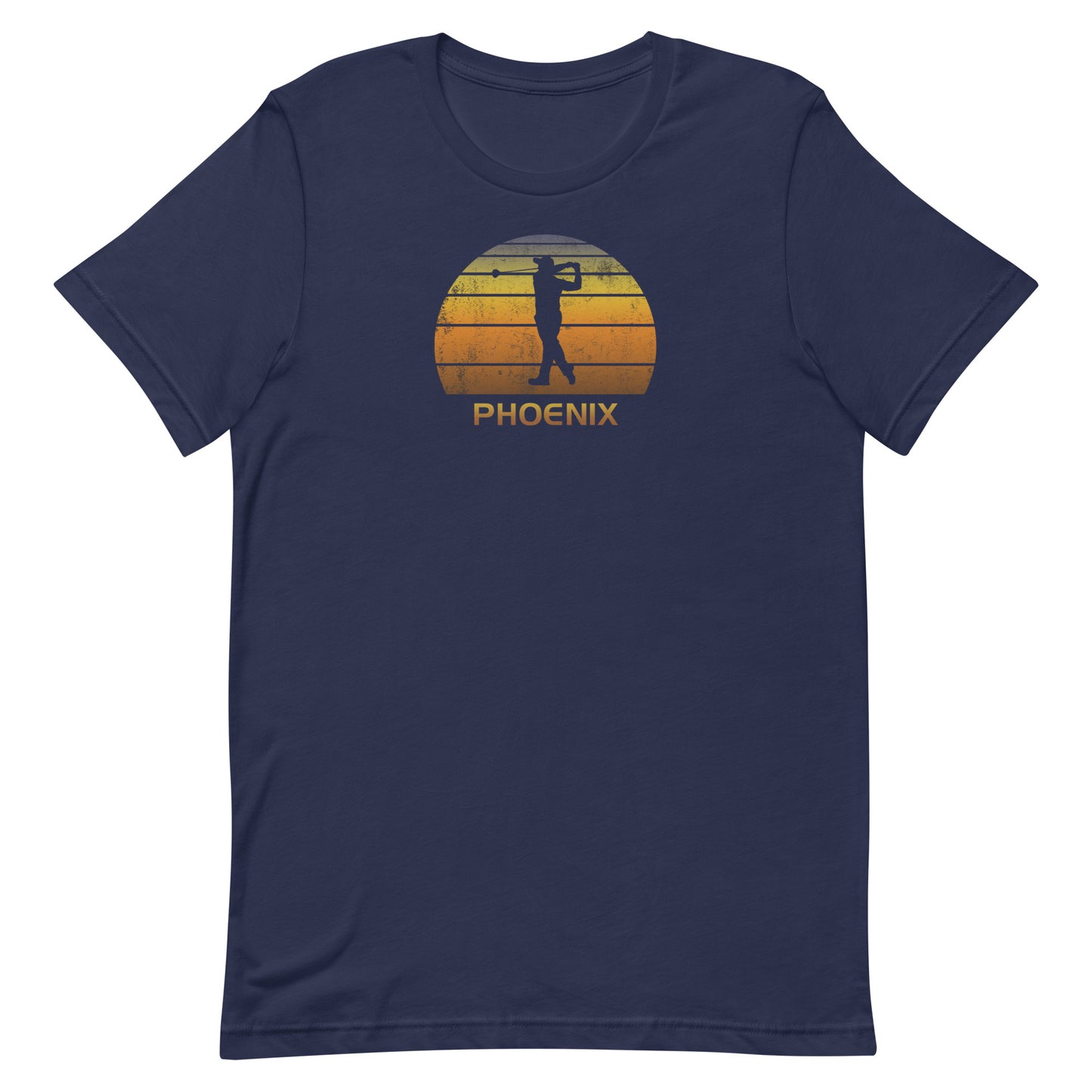 Cool Phoenix Arizona Desert Golf Vintage Sunset Golfer Retro Golfing Unisex T-Shirt