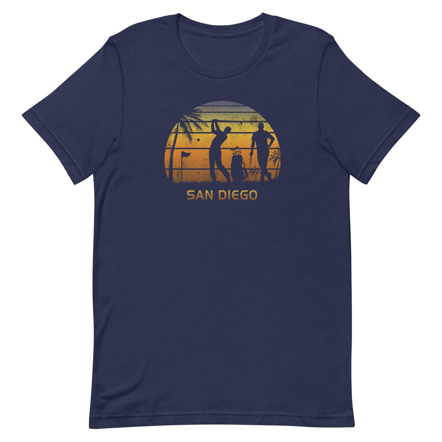 Retro San Diego California Golf Golfing Fan Golfer Unisex T-Shirt