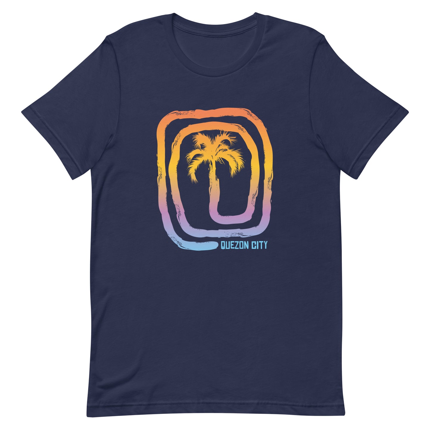 Cool Quezon City Philippines Palm Tree Souvenir Vacation Unisex T-Shirt