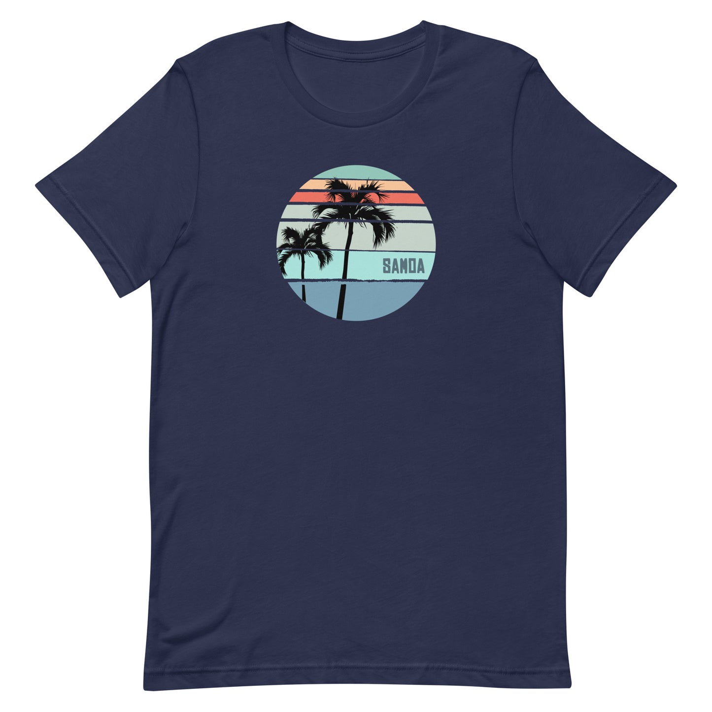 Cool Samoa Palm Tree Vacation Souvenir Artistic Unisex T-Shirt