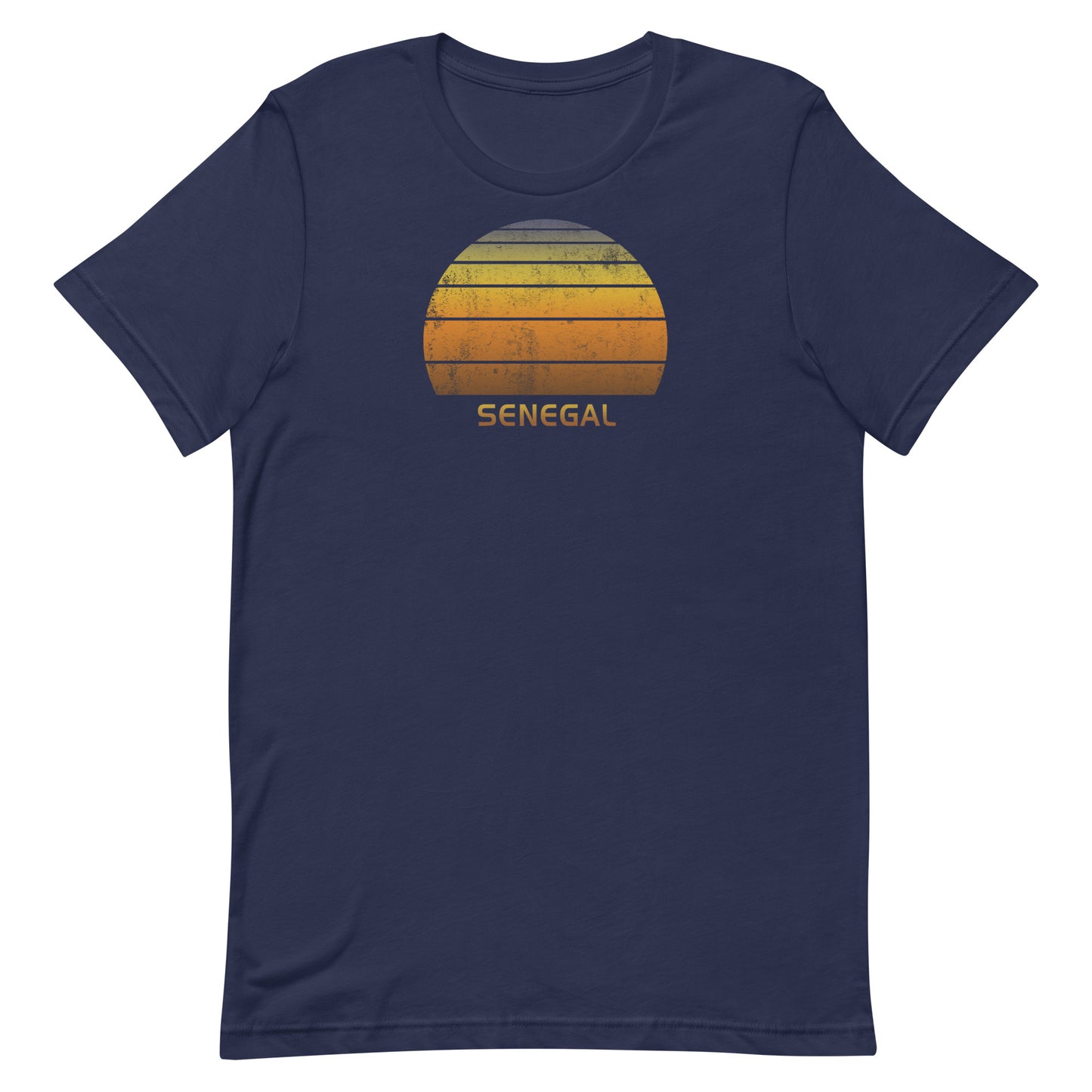 Retro Senegal Africa Vintage Sunset Vacation Souvenir Unisex T-Shirt