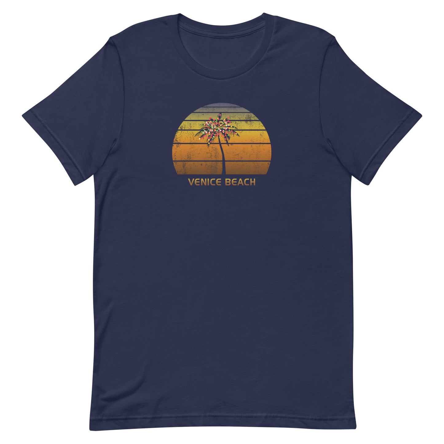 Retro Venice Beach California Christmas Family Vacation Souvenir Unisex T-Shirt