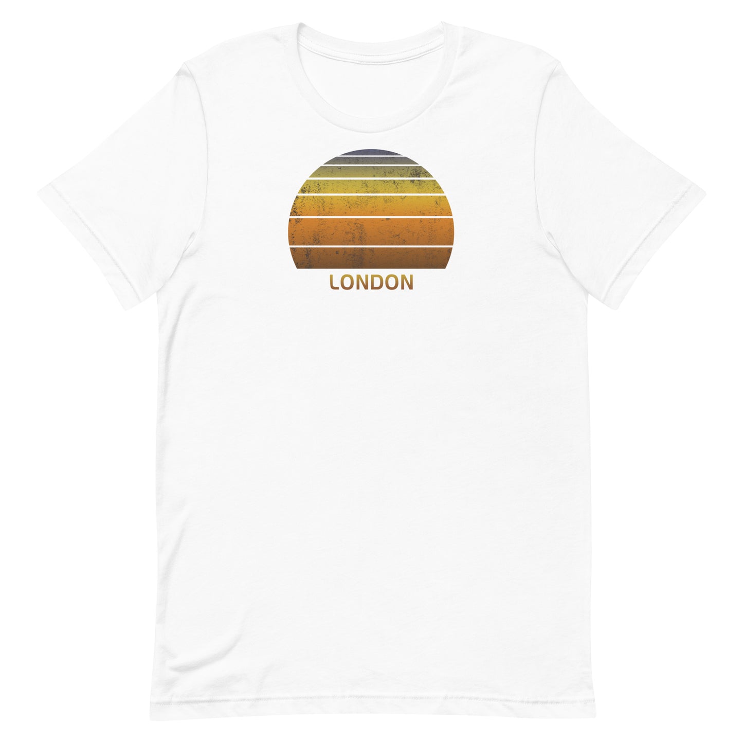 Retro London United Kingdom Vintage Sunset Vacation Souvenir Unisex T-Shirt