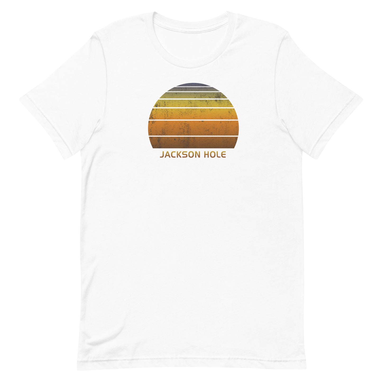 Retro Jackson Hole Wyoming Vintage Sunset Vacation Souvenir Ski Unisex T-Shirt