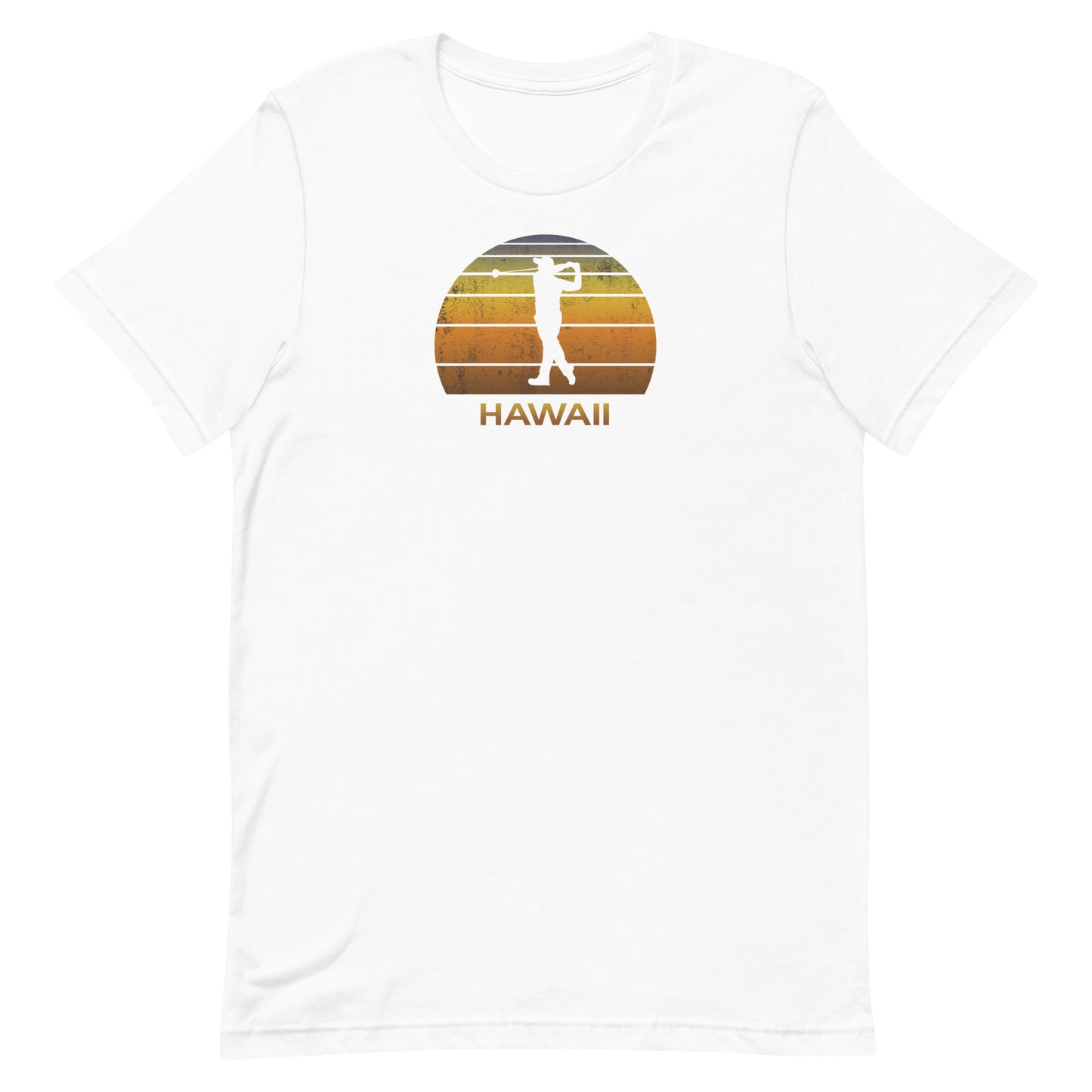 Cool Hawaii Golf Vintage Sunset Golfer Retro Hawaiian Golfing Unisex T-Shirt