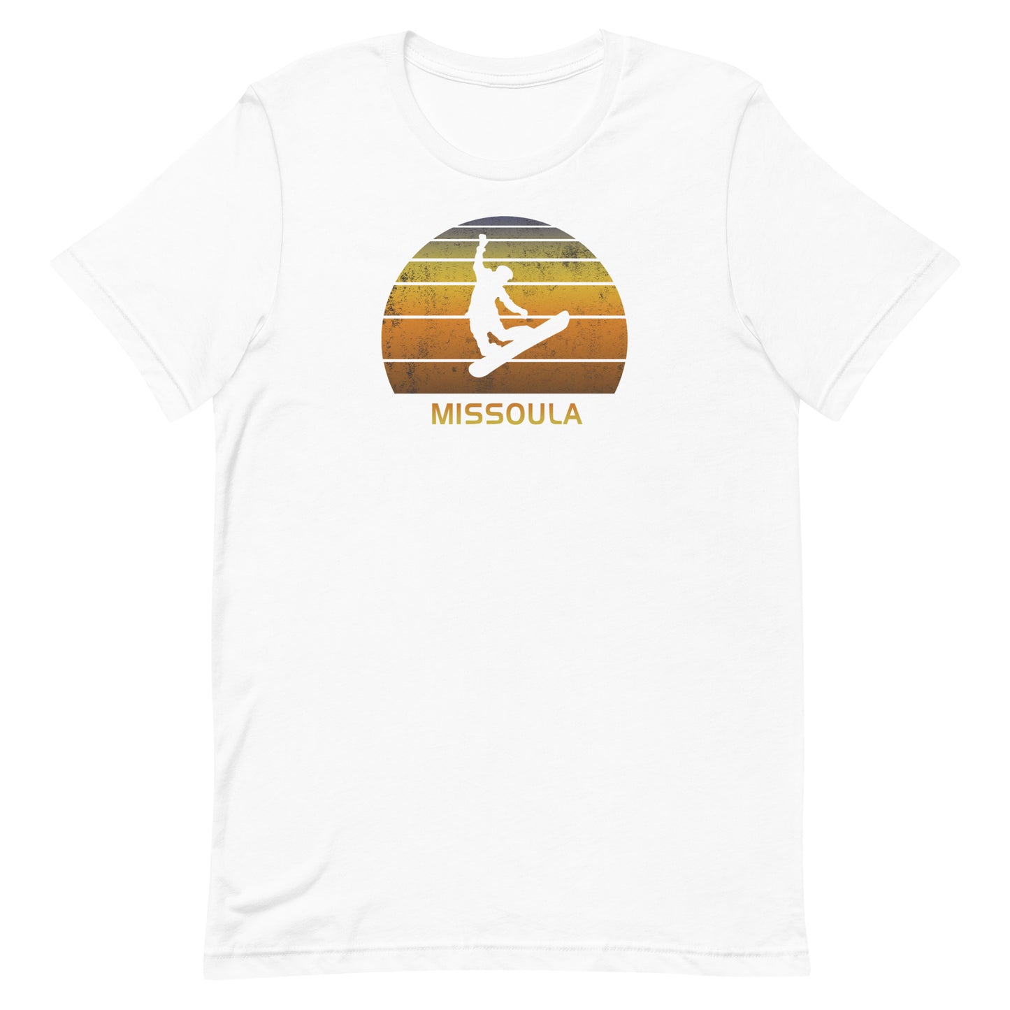 Retro Missoula Montana Snowboarding Fan Ski Unisex T-Shirt