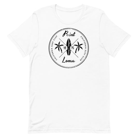 Retro Point Loma California Beach Surfing Fan Vacation Souvenir Unisex T-Shirt