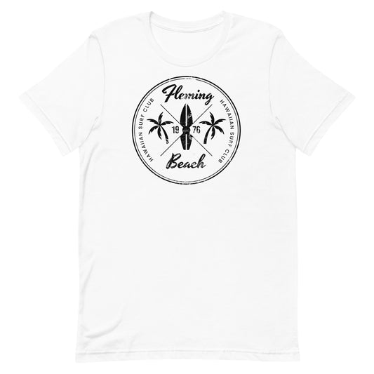 Retro Fleming Beach Maui Hawaii Surfing Fan Vacation Souvenir Unisex T-Shirt