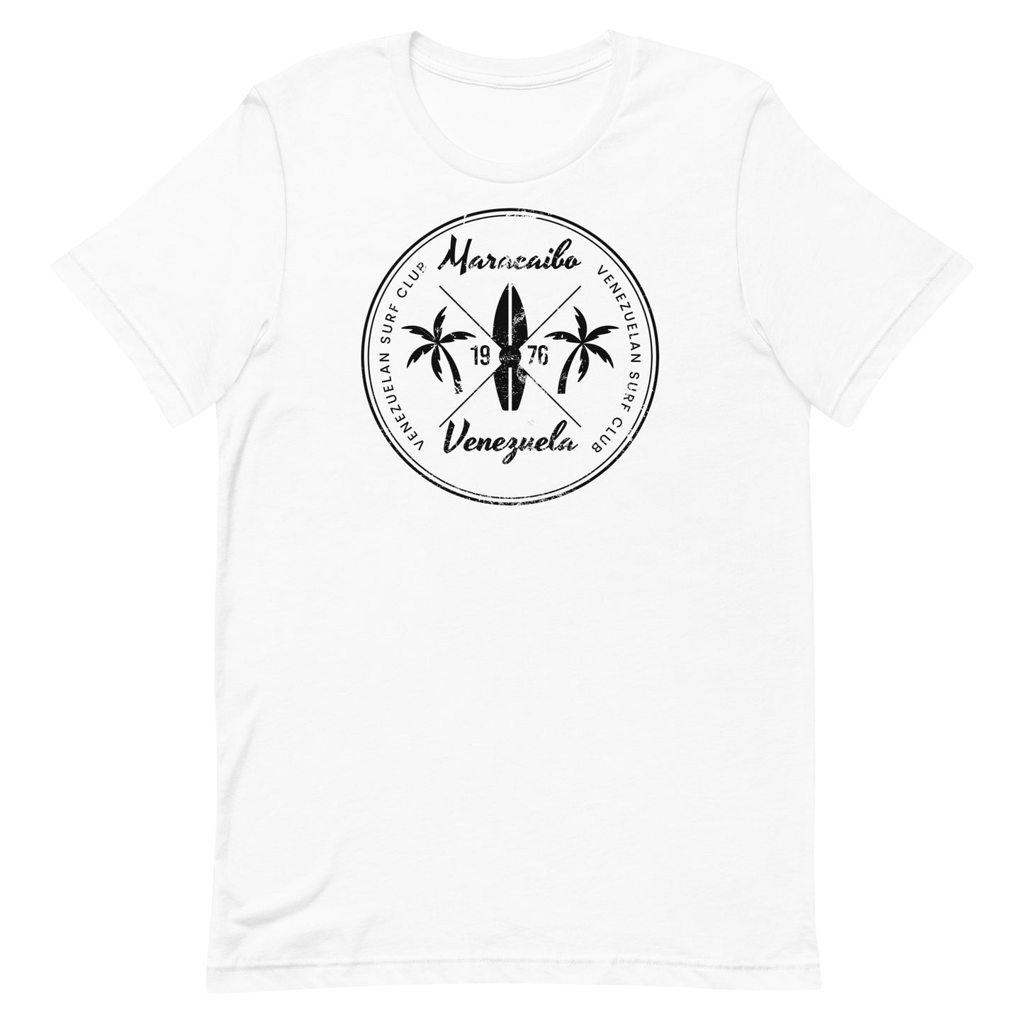 Retro Maracaibo Venezuela Beach Surfing Fan Vacation Souvenir Unisex T-Shirt