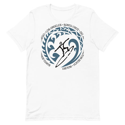 California Socal Unisex T-Shirt Vintage Surfing Fan Lover