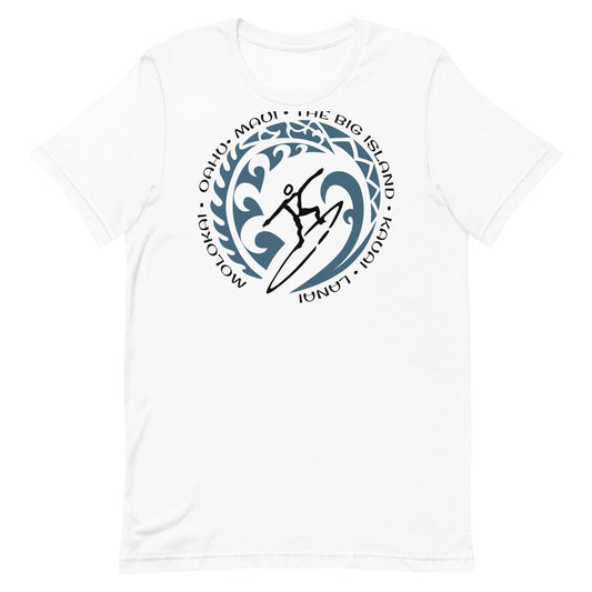 Hawaiian Islands Hawaii Unisex T-Shirt Vintage Surfing Fan Lover