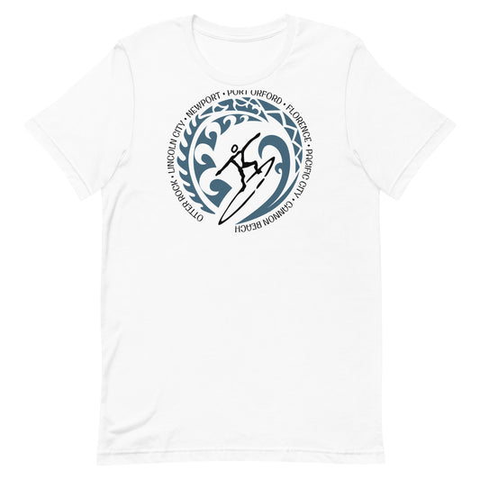 Oregon Beach Coast Unisex T-Shirt Vintage Surfing Fan Lover
